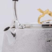 Load image into Gallery viewer, Collection grade unicorn gold ingot sterling silver pot/麒麟银壶