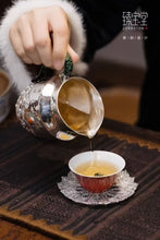 Load image into Gallery viewer, "Filigree Pure Silver Coaster: The Imperial Craftsmanship of Yanjing Eight Masterpieces"