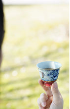Load image into Gallery viewer, Encountering the Tea and Porcelain Charm of the "Curling Grass, Peony and Butterfly" Gaiwan