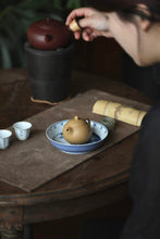 Load image into Gallery viewer, Limited Edition One-branch Spring Plum Blossom and Landscape Blue-sprinkled Hu Cheng
