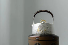 Load image into Gallery viewer, Collection grade unicorn gold ingot sterling silver pot/麒麟银壶