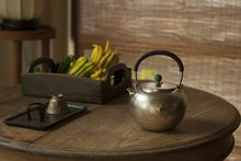 Load image into Gallery viewer, 9999 Silver pot among fish and lotus leaves(鱼戏莲叶间纯银烧水壶)