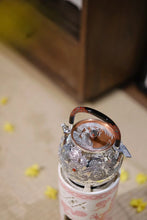 Load image into Gallery viewer, Limited Edition 9999 Pure Silver Filigree Round Harmony·Phoenix Singing in the Nine Heavens Silver Pot"