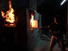 Load image into Gallery viewer, Chai Shao Si Ting Small Teapot / Sterling Silver Decorative Inlaid Butterfly Flowers.