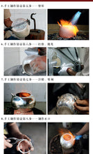 Load image into Gallery viewer, The Millennium - old Ingenuity in the Silver Teapot, Brewing a Good Taste of Time Dragon - soaring Gold - and - Silver Inlaid Pure Silver Teapot”