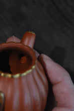 Load image into Gallery viewer, A Pot Embodies Ancient Rhymes, and Golden Ridges Reflect Blessings - The Limited Edition Purple Clay Pot of Tongxinshe Teahouse