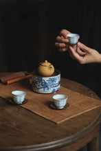 Load image into Gallery viewer, Seeking an Elegant Retreat, Treasuring a Piece of Ingenuity: The Beauty of Tongxin She Teahouse and the "Jiaolu Yi" Blue-and-White Pot Stand