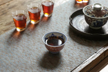 Load image into Gallery viewer, "Cinnabar Rubbing Thousand Buddhas Small Hand-pressed Tea Cup"/朱砂拓 千佛小压手茶杯/60ml.