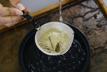 Load image into Gallery viewer, 9999 sterling silver Hung Kee Treasure handmade tea drain, tea basket and tea needle set.