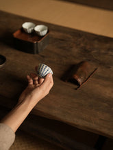 Load image into Gallery viewer, Kung Fu Tea "Blue and White Poetry Silver Mouth Eggshell Cup"