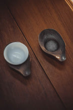 Load image into Gallery viewer, Tongxin Teahouse: Lotus-shaped Pure Tin Tea Saucer Holders, the Elegant Charm of Chinese Style on the Tea Table