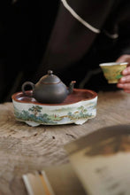 Load image into Gallery viewer, Green Landscape Pot Holder/青绿山水壶承