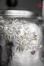 Load image into Gallery viewer, Centennial workshop Hongji treasure pure handmade “喜上眉梢/ Happy Eyebrows Pure Silver Pot”