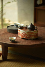 Load image into Gallery viewer, "Alum Red Landscape Hu Cheng"/矾红山水壶承