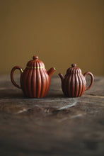 Load image into Gallery viewer, A Pot Embodies Ancient Rhymes, and Golden Ridges Reflect Blessings - The Limited Edition Purple Clay Pot of Tongxinshe Teahouse