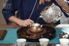 Load image into Gallery viewer, Limited Edition 9999 Pure Silver Filigree Round Harmony·Phoenix Singing in the Nine Heavens Silver Pot"