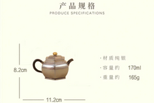Load image into Gallery viewer, The Pure Silver Minor Cold Teapot: Oriental Elegance and Beautiful Wishes Condensed by Time