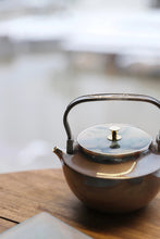 Load image into Gallery viewer, "Winter Boiling Snow" Xueji Seeking Plum pure silver kettle from Hangzhou's century-old Luyi.