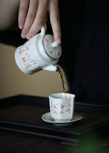 Load image into Gallery viewer, Jingdezhen White Glaze Poem and Silver - Inlaid Teapot" that perfectly embodies this idea.