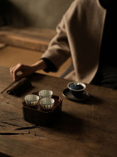 Load image into Gallery viewer, Kung Fu Tea "Blue and White Poetry Silver Mouth Eggshell Cup"