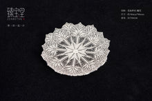 Load image into Gallery viewer, "Filigree Pure Silver Coaster: The Imperial Craftsmanship of Yanjing Eight Masterpieces"