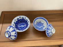 Load image into Gallery viewer, "hand-painted Thousand Buddhas Cinnabar gaiwan" with a capacity of 150ml and 100ml.