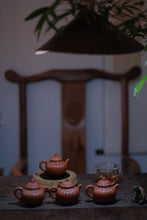 Load image into Gallery viewer, The Charm of Autumn Water and Zhu Ni Clay: Huang Xueting and Her Zhaozhuang Zhu Ni Striae Teapot