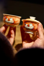 Load image into Gallery viewer, Good Fortune on the Horizon – The Year of the Horse Stackable Tea Set 80ml Gaiwan · Solo Sipping Collection