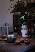 Load image into Gallery viewer, The Charm of Autumn Water and Zhu Ni Clay: Huang Xueting and Her Zhaozhuang Zhu Ni Striae Teapot