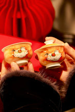 Load image into Gallery viewer, Good Fortune on the Horizon – The Year of the Horse Stackable Tea Set 80ml Gaiwan · Solo Sipping Collection