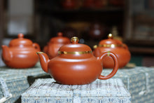 Load image into Gallery viewer, Customized "Adorable Round Treasure Pot" by Tongxin She Teahouse: A Choice of Purple Sand Treasures