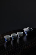 Load image into Gallery viewer, Blue and White Elegance, Tranquil Tea Ceremony: Kangxi Blue and White Landscape Set
