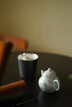 Load image into Gallery viewer, Pastel Butterfly Love Flower Siting Small Teapot/粉彩蝶恋花思亭小茶壶”。