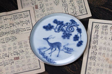 Load image into Gallery viewer, Tongxin She Selection | Silver-Rimmed Blue and White Deer Gongfu Tea Set