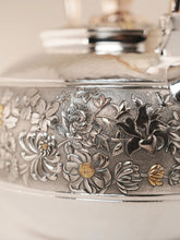 Load image into Gallery viewer, Recommendation for Collection: Intangible Cultural Heritage Master Mu Binglin's Handmade 999 Fine Silver "Thousand Flowers Beam Pot" at Tongxinshe Teahouse