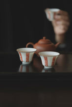 Load image into Gallery viewer, "Alum Red Longevity Character Pattern Ruoshen Cup: The Integration of Elegance and Ingenuity"