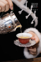 Load image into Gallery viewer, "Filigree Pure Silver Coaster: The Imperial Craftsmanship of Yanjing Eight Masterpieces"