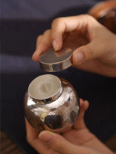 Load image into Gallery viewer, 9999 sterling silver small tea caddy