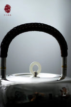 Load image into Gallery viewer, 9999 sterling silver pure handmade insulated Heart Sutra silver pot/心经银壶