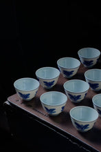 Load image into Gallery viewer, Exquisite Tea Ware: Jingdezhen Handmade Blue and White "Hundred Treasures" Cup