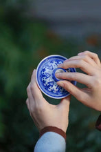 Load image into Gallery viewer, "hand-painted Thousand Buddhas Cinnabar gaiwan" with a capacity of 150ml and 100ml.