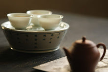 Load image into Gallery viewer, Recommended by Tongxinse Teahouse,Gongfu Tea Boat: Su Shi’s Poems in Blue and White,Blue-and-White Poetic Tea Boat