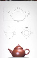 Load image into Gallery viewer, Guava purple clay teapot/100cc is completely handmade.