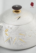 Load image into Gallery viewer, Three Friends of Winter Inlaid with Gold and Silver Kettle. 岁寒三友嵌金银壶