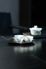 Load image into Gallery viewer, The Harmony of Tea Aroma and the Charm of Tea Ware: The Beauty of the Wuyi Mountain Ink-colored Porcelain Gaiwan with the Image of Matouyan