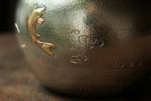 Load image into Gallery viewer, 9999 Silver pot among fish and lotus leaves(鱼戏莲叶间纯银烧水壶)