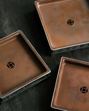 Load image into Gallery viewer, Huiwen tin pot tray water storage dry tea table with copper cover and copper coin hole Hu Cheng