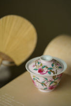 Load image into Gallery viewer, Pastel hand-painted "peach gaiwan"