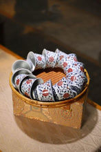 Load image into Gallery viewer, Elegance in Porcelain | Jingdezhen Underglaze Red Lotus Scroll Bell Cup, An Invitation to Oriental Tea Ceremony