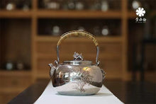 Load image into Gallery viewer, "Dragon Totem Pure Silver Kettle" handmade by Li Xiaobai, inheritor of intangible cultural heritage